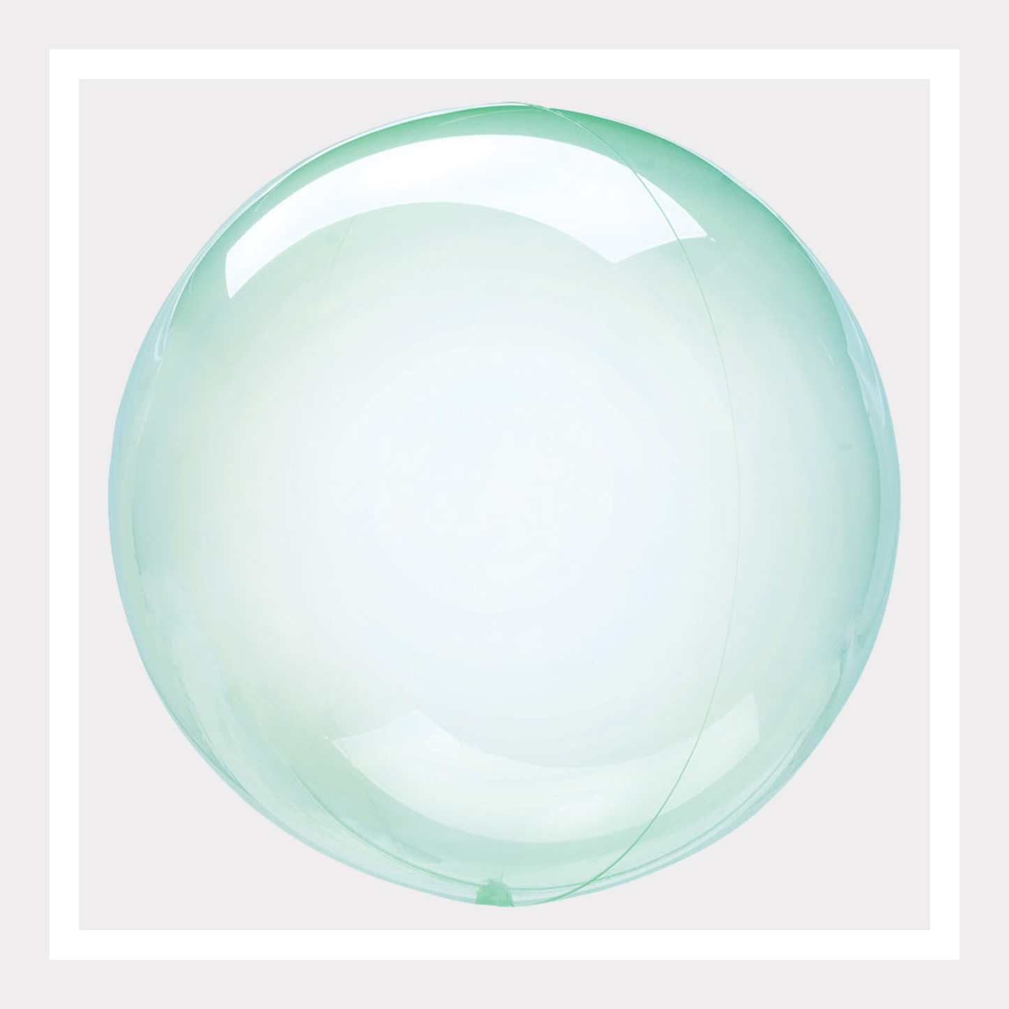 10 In. Green Crystal Clearz Orb Balloon