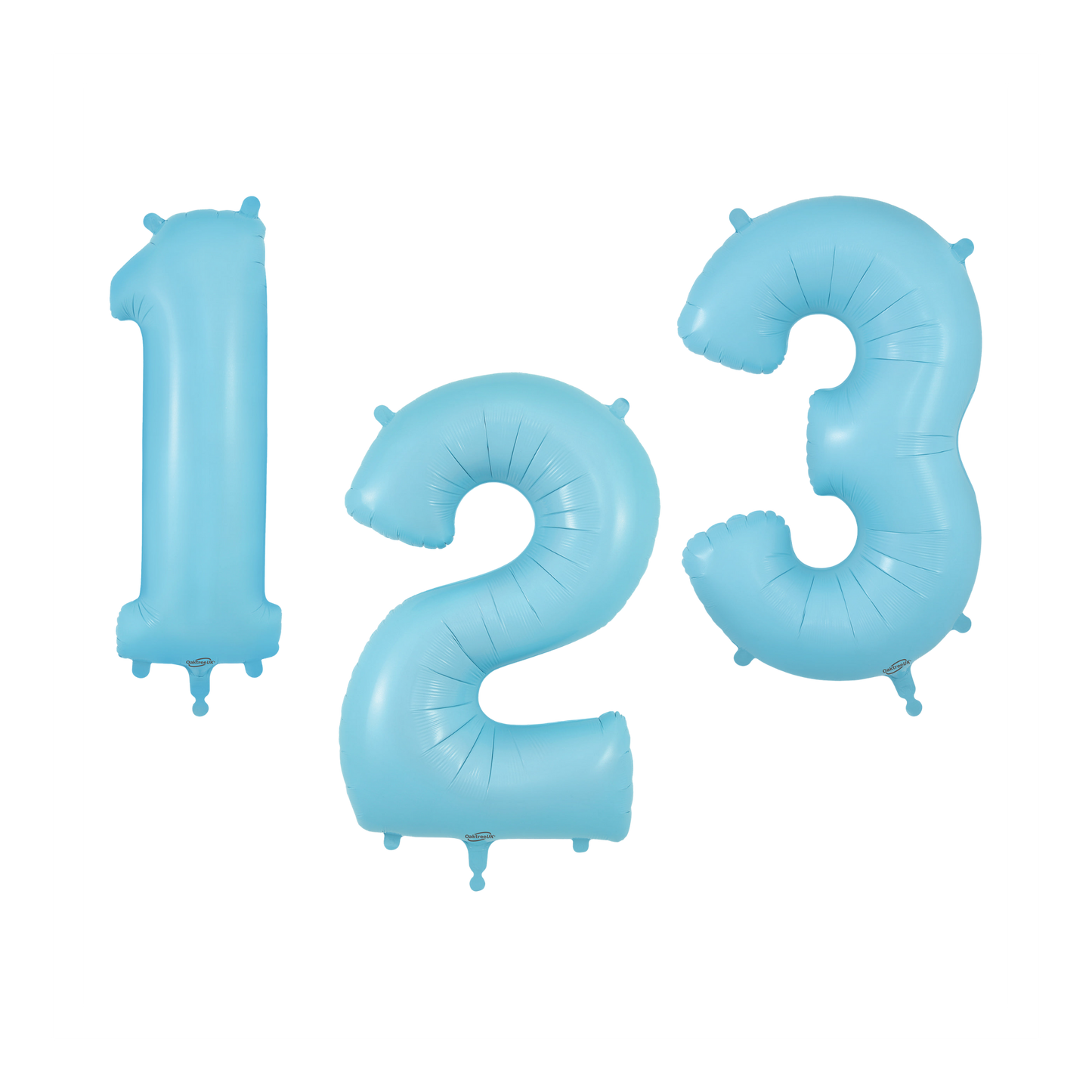 34 In. Matte Blue Number Foil Balloon