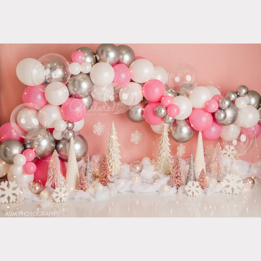 Pink Frost Balloon Garland Kit
