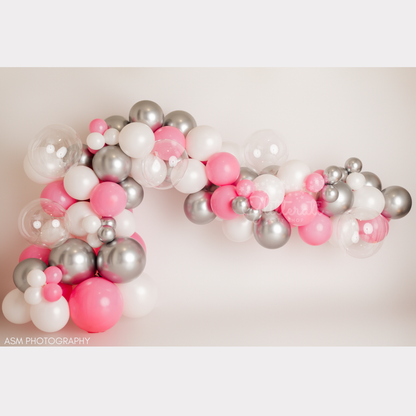 Pink Frost Balloon Garland Kit