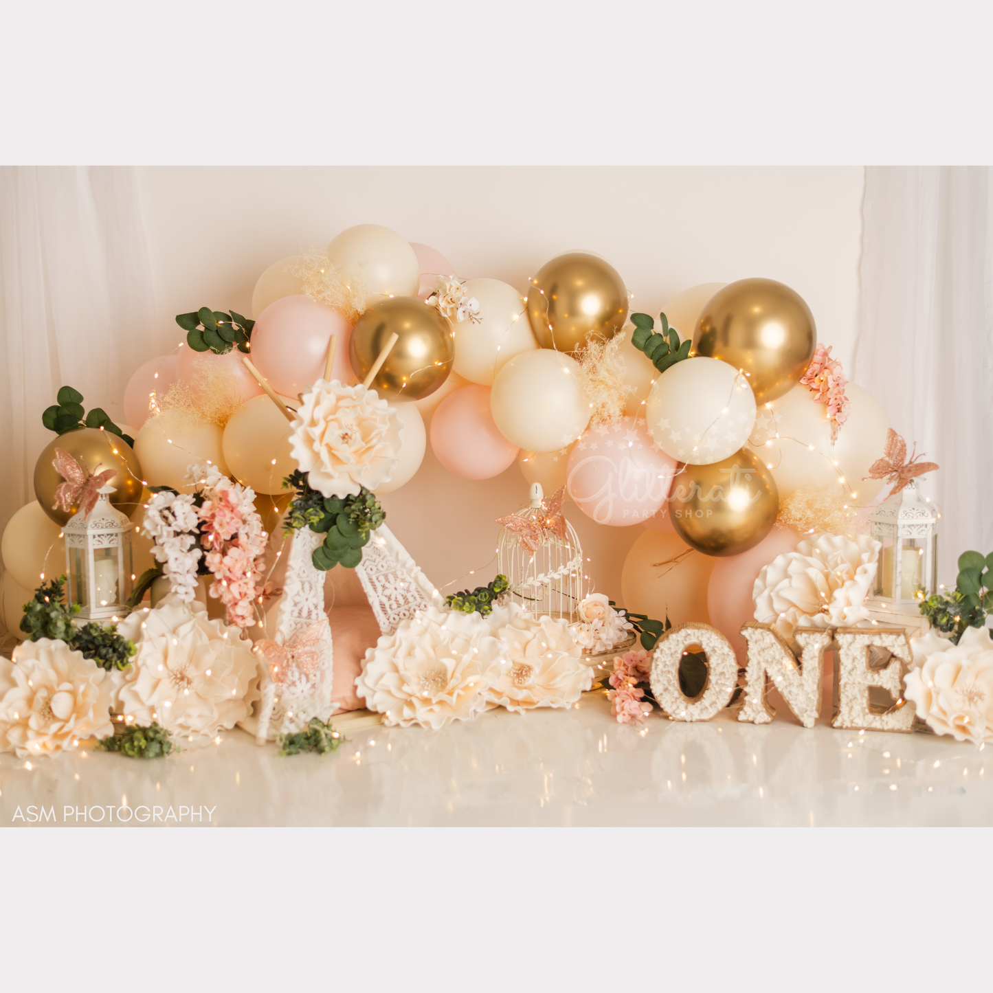 Pink Champagne Balloon Garland Kit