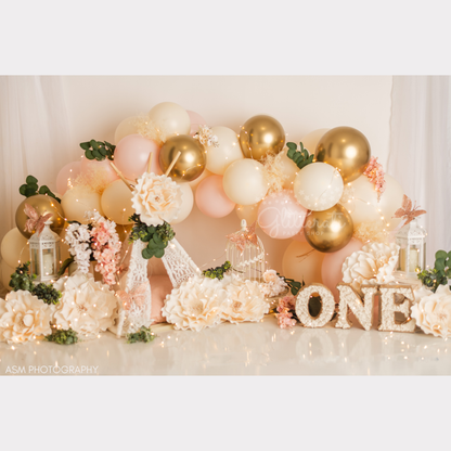 Pink Champagne Balloon Garland Kit