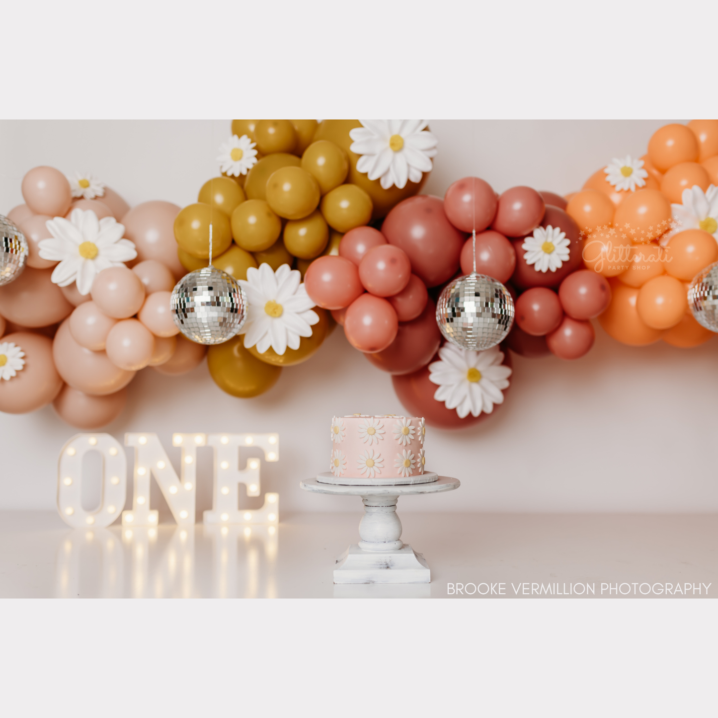 Disco Daisy Balloon Garland Kit