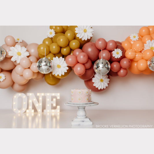 Disco Daisy Balloon Garland Kit