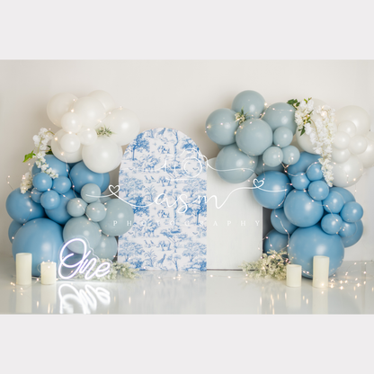 French Bleu Balloon Garland Kit