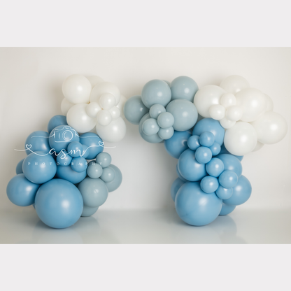 French Bleu Balloon Garland Kit