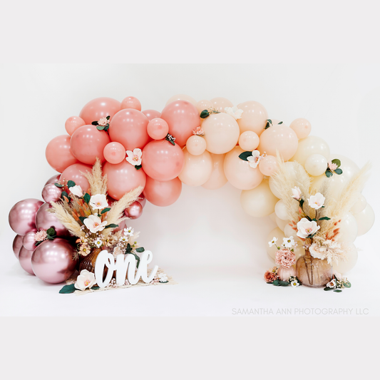 Wild Rosewood Balloon Garland Kit