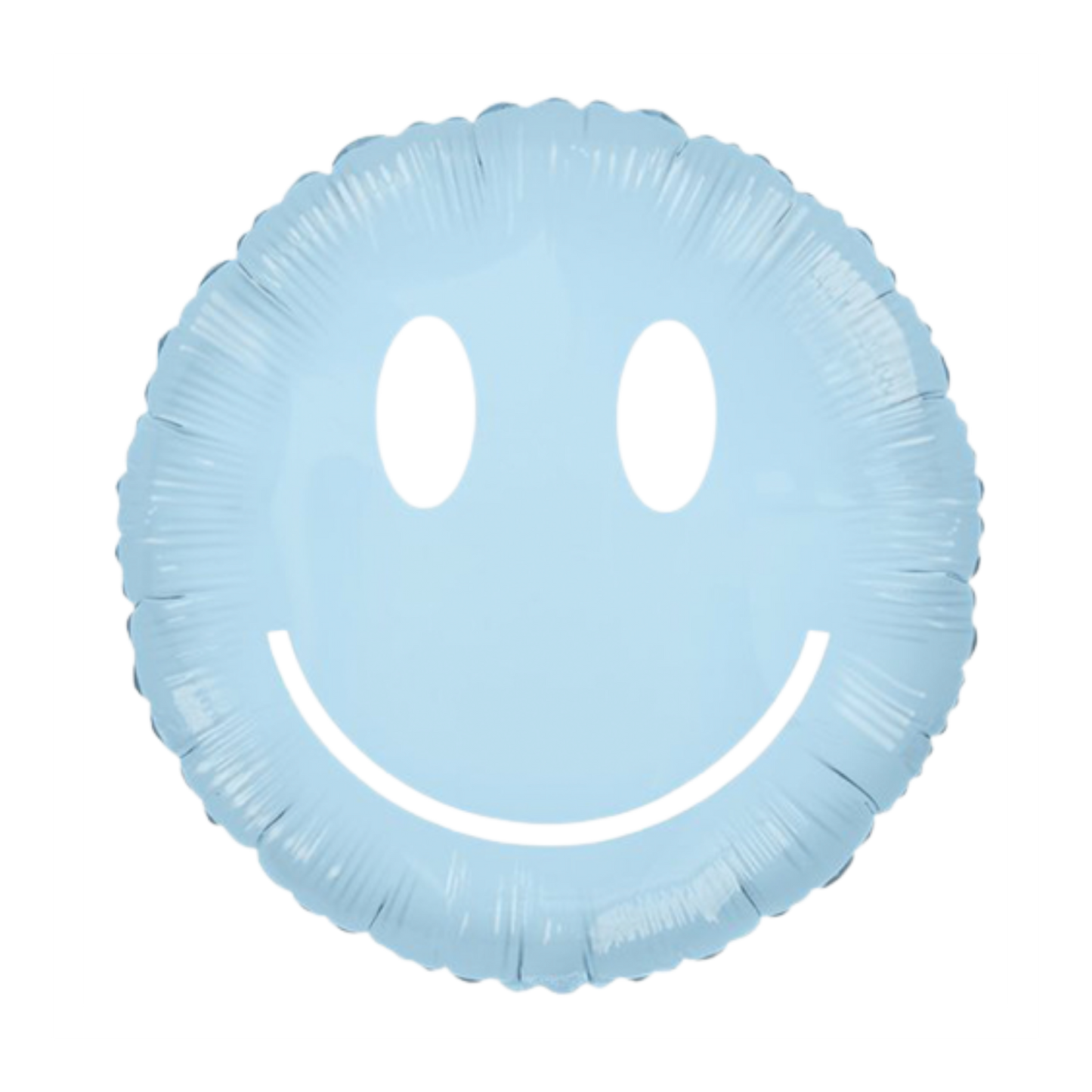 30 In. Friendly Smile Blue Foil Balloon