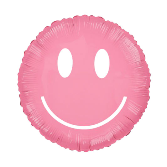 30 In. Rosy Smile Pink Foil Balloon