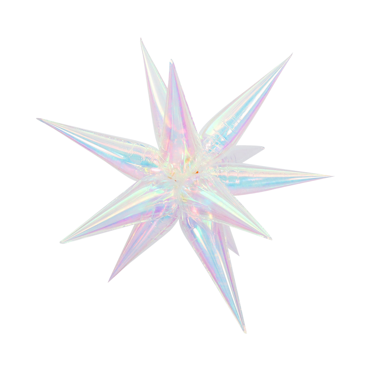 40 In. Iridescent Pearl Starburst Foil Balloon