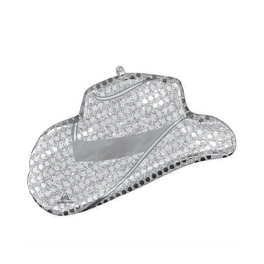 33 In. Disco Western Hat Foil Balloon