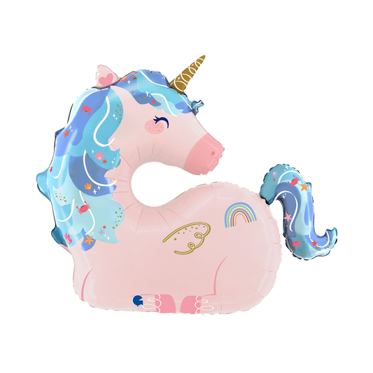 41 In. Maritime Unicorn Foil Balloon