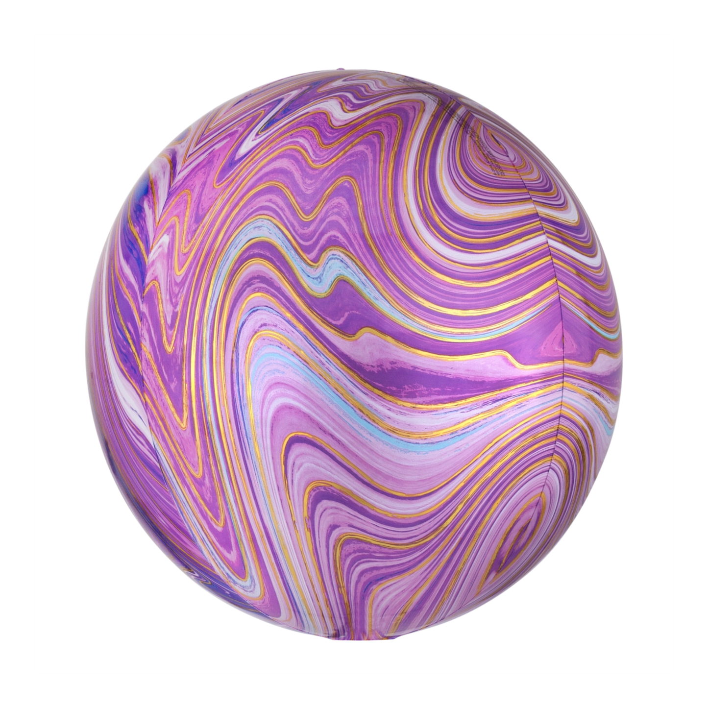 16 In. Purple Marblez Orbz Foil Balloon