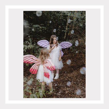 40 In. Matte Pink Butterfly Wings Foil Balloon