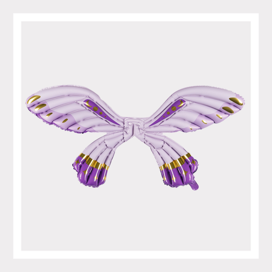 40 In. Matte Purple Butterfly Wings Foil Balloon
