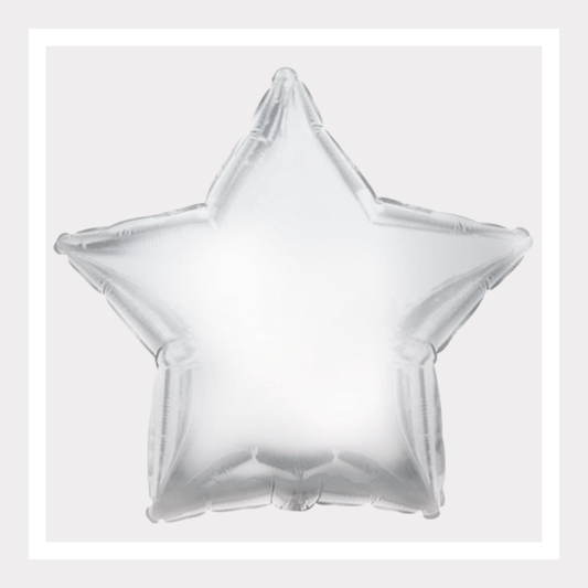 18 In. Silver Star Foil Balloon