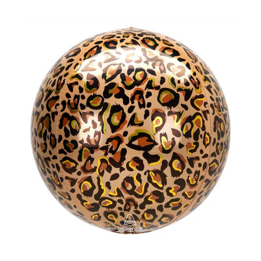 16 In. Leopard Orbz Foil Balloon