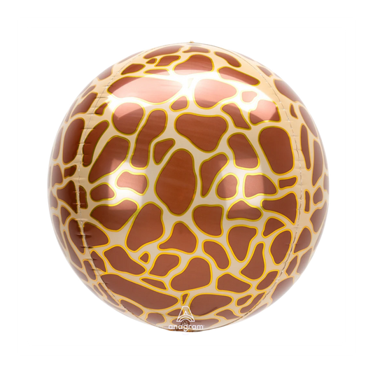16 In. Cheetah Orbz Foil Balloon
