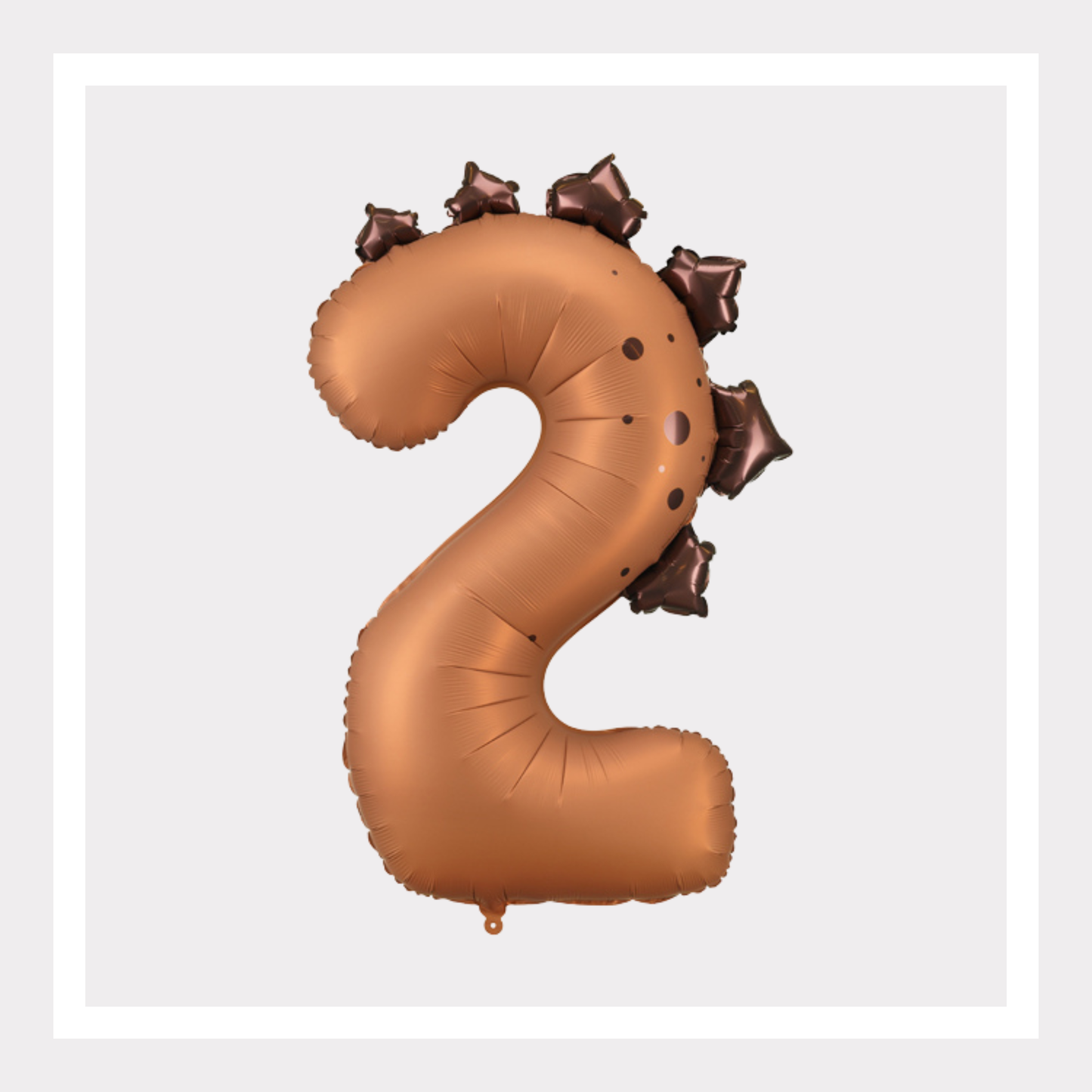 36 In. Dinosaur Number Two Foil Balloon