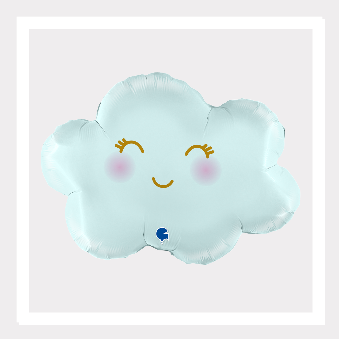 30 In. Pastel Blue Cloud Foil Balloon