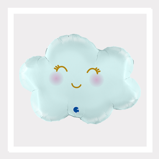30 In. Pastel Blue Cloud Foil Balloon