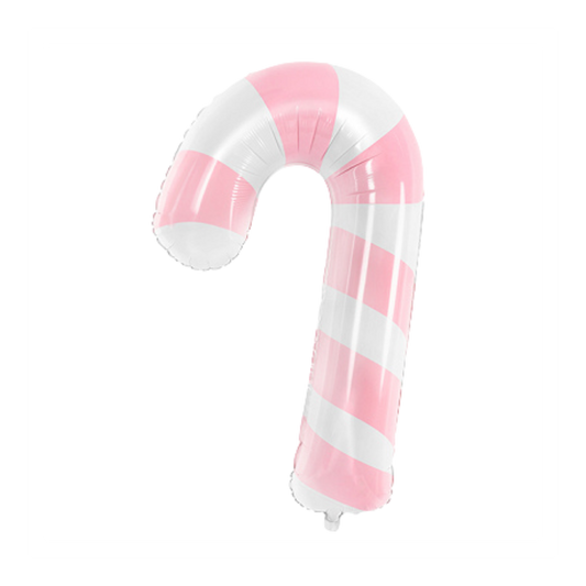 32 In. Pink Candy Cane Foil Balloon