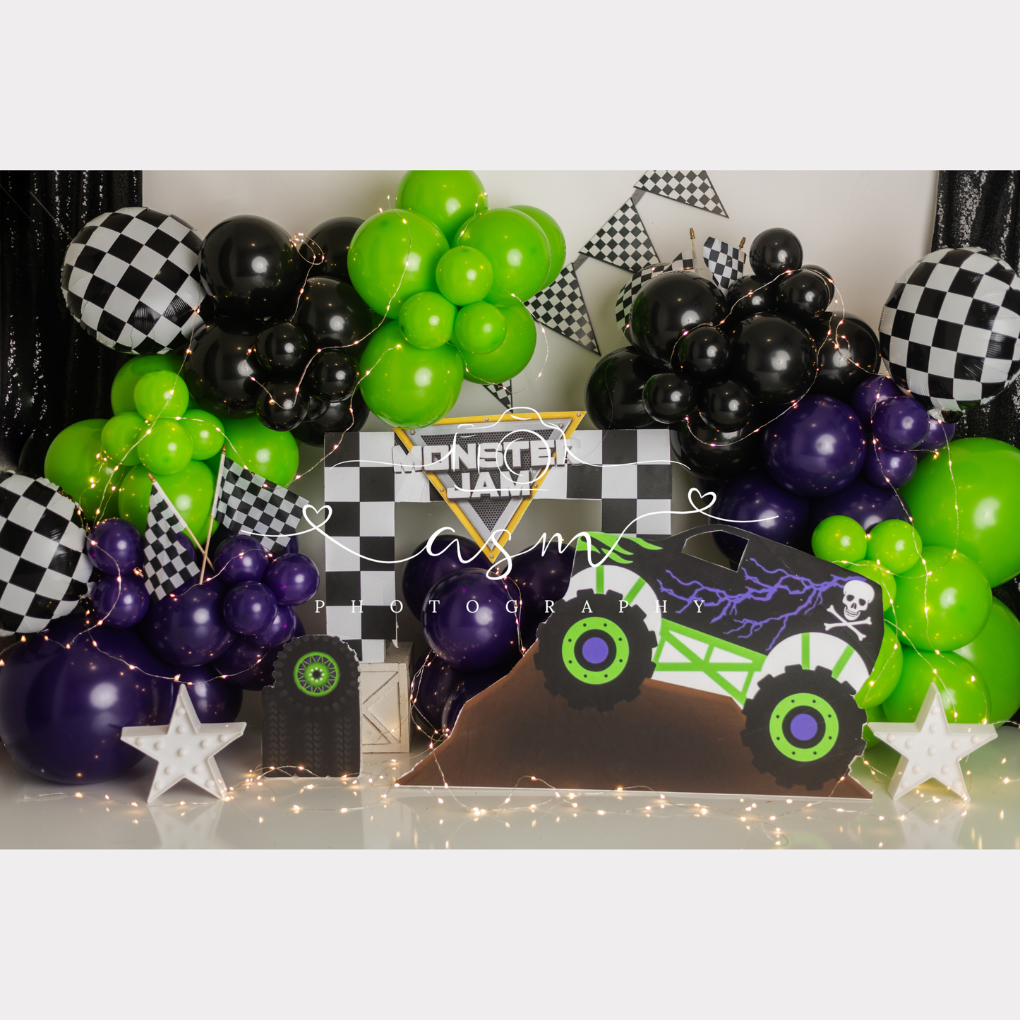 Monster Truck Balloon Garland Kit