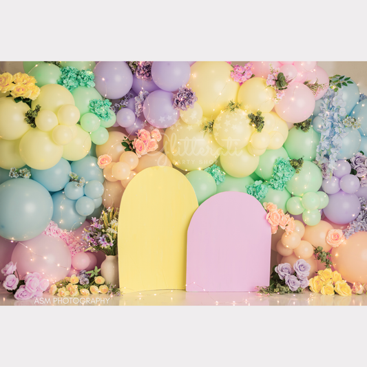 Rainbow Blooms Balloon Garland Kit