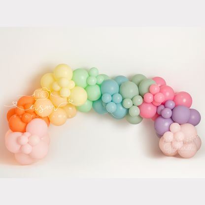 Watercolor Rainbow Balloon Garland Kit