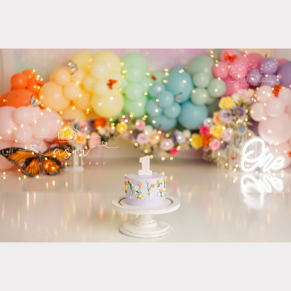 Watercolor Rainbow Balloon Garland Kit