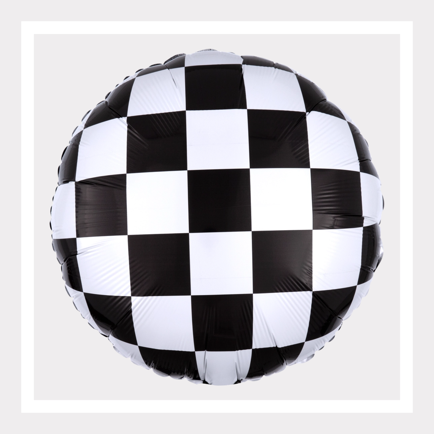 18 In. Checkerboard Foil Balloon
