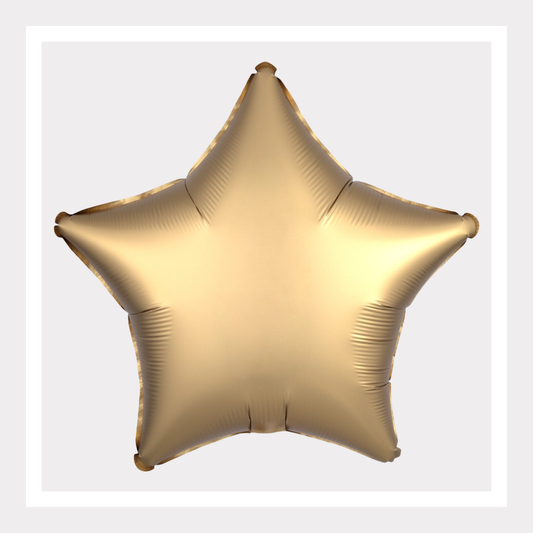 18 In. Chrome Gold Star Foil Balloon